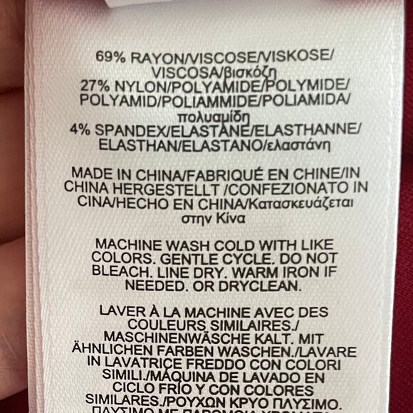 Brooks Brothers Sleeveless Boat Nk Fit & Flare Rayon Nylon Blend Dress Red Sz 6 - Picture 11 of 14